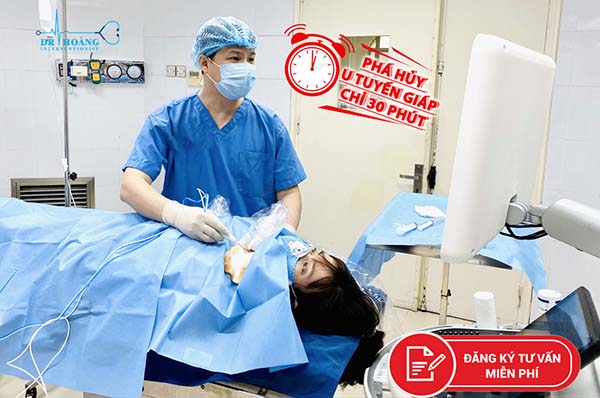 Đốt sóng cao tần nhân tuyến giáp an toàn, hiệu quả
